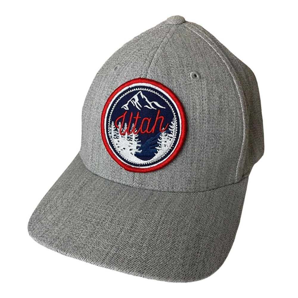 Utah Flexfit Yupoong Hat Gray S-M